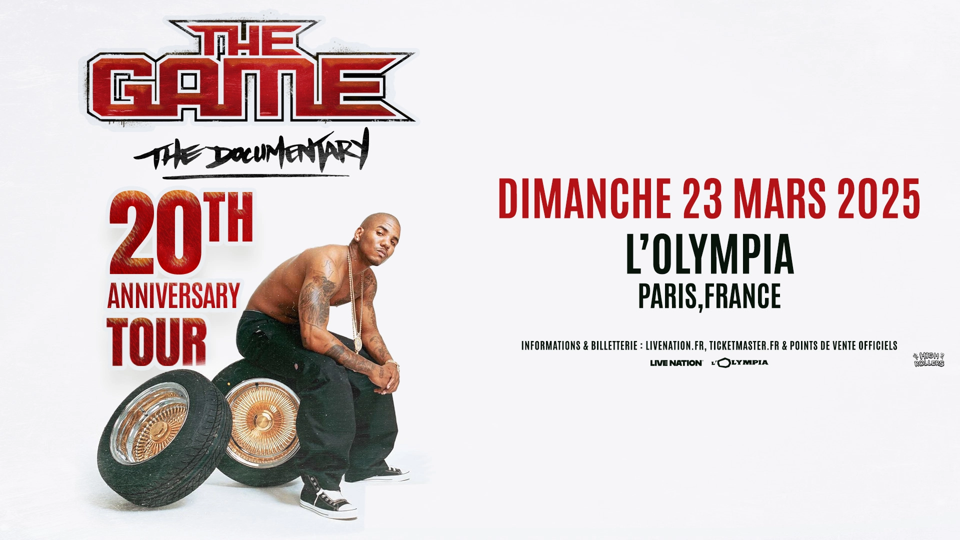 Billets The Game (Olympia - Paris)