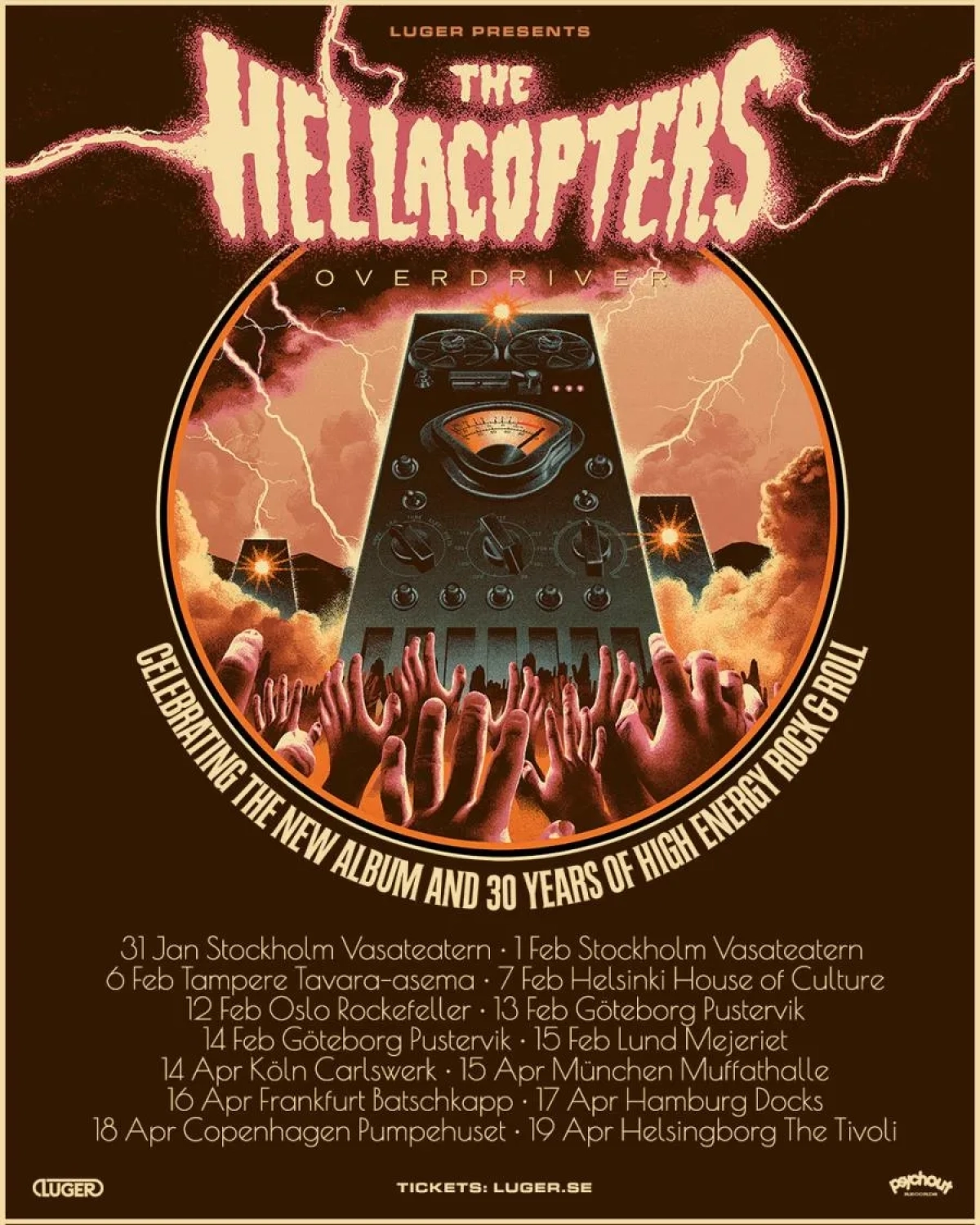 The Hellacopters en Ampere Muffatwerk Tickets