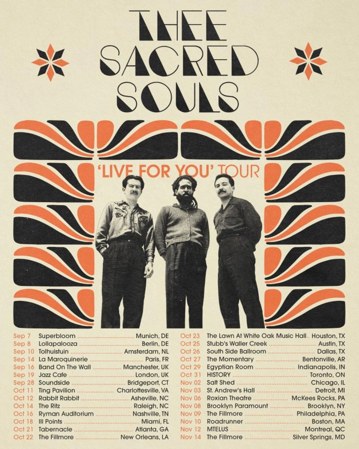 Thee Sacred Souls at Jazz Cafe Tickets