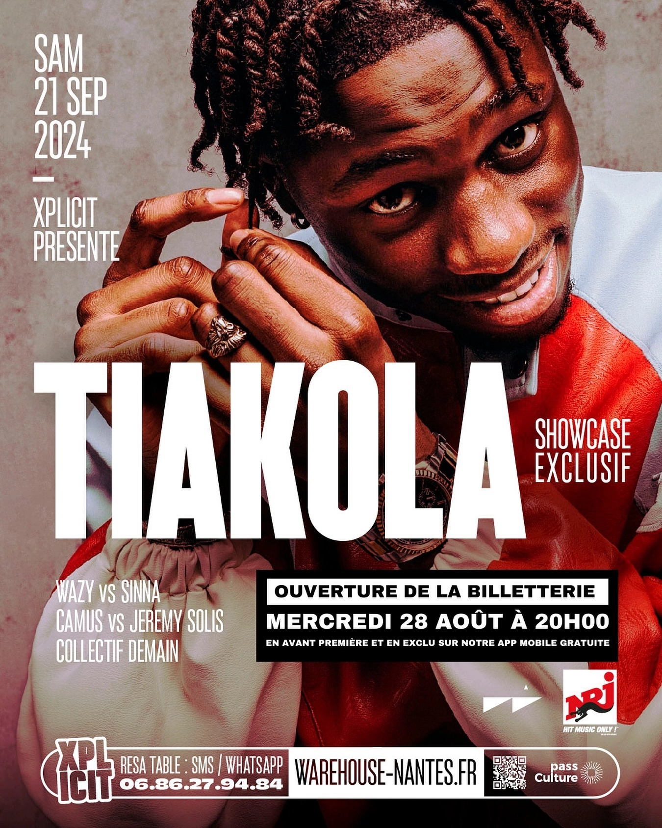 Tiakola En Showcase al Warehouse Nantes Tickets