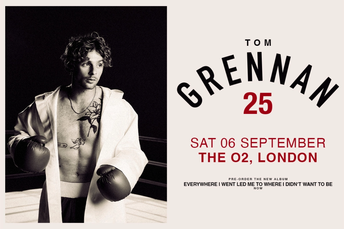 Tom Grennan en The O2 Arena Tickets