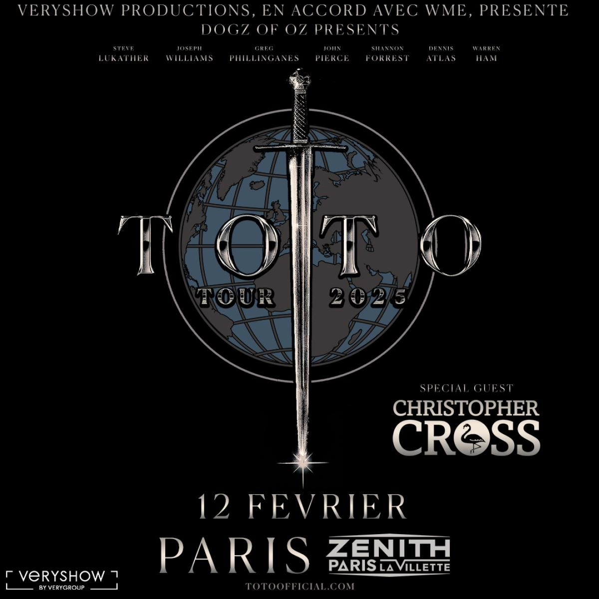 Toto at Zenith Paris Tickets