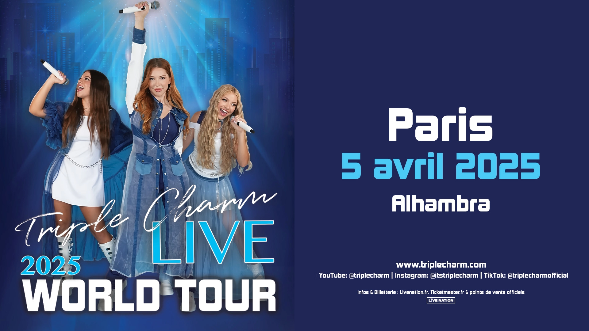 Billets Triple Charm (Alhambra - Paris)