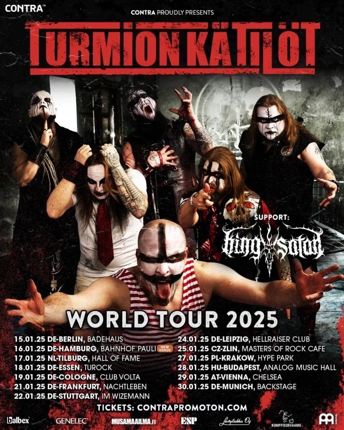 Turmion Kätilöt - Reset World Tour 2025 in der Bahnhof Pauli Tickets