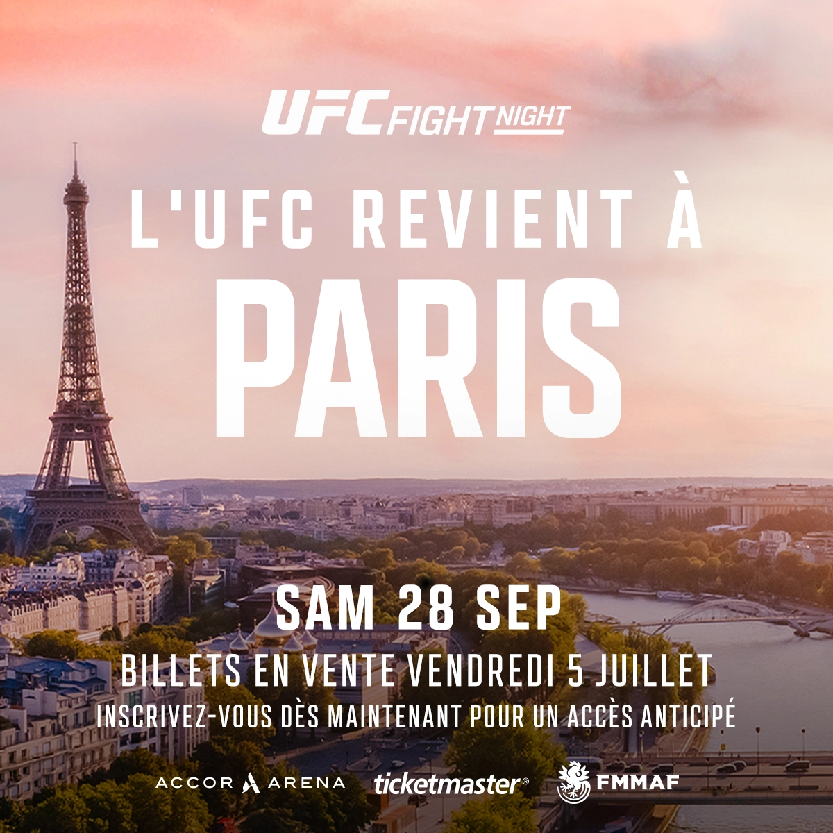 UFC Paris 2024 (Accor Arena - Paris) du 28 septembre 2024