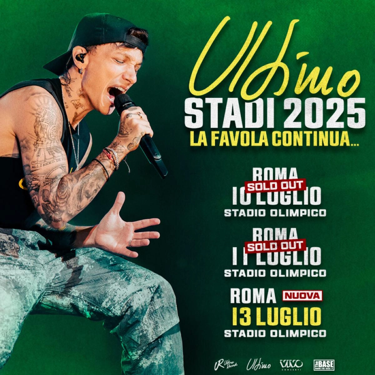 Ultimo al Stadio Olimpico Roma Tickets