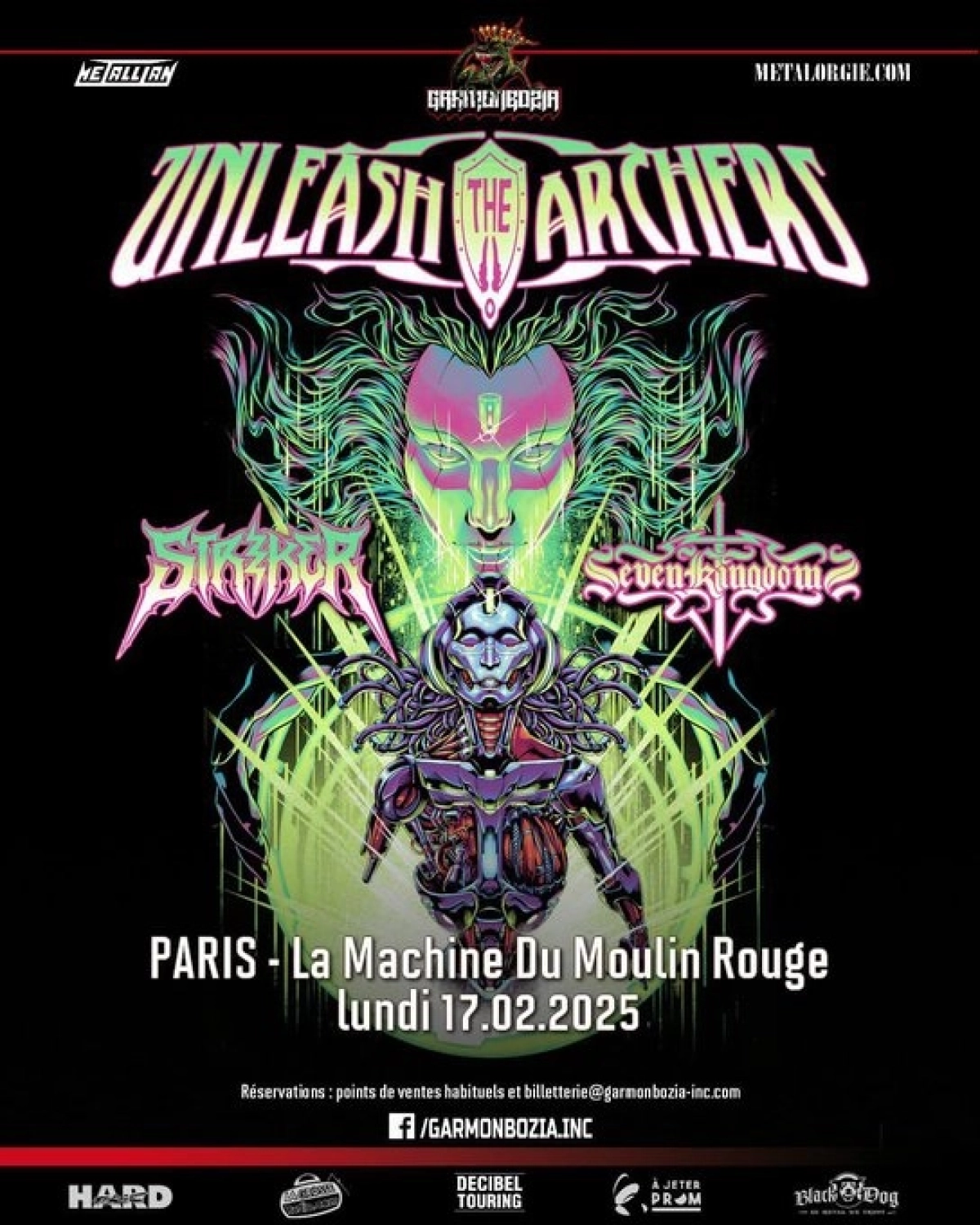 Unleash the Archers at La Machine du Moulin Rouge Tickets