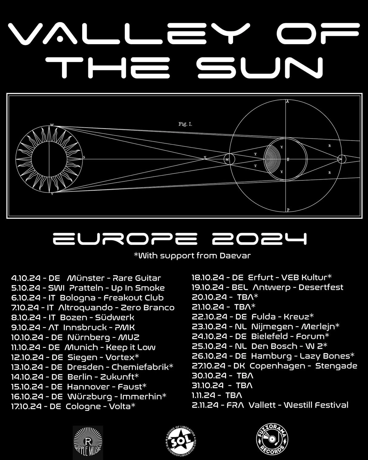 Billets Valley Of The Sun (Club Volta - Cologne)