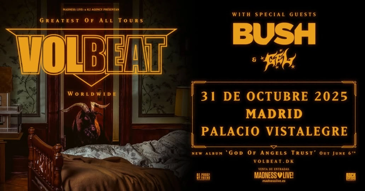 Volbeat en Palacio Vistalegre Tickets