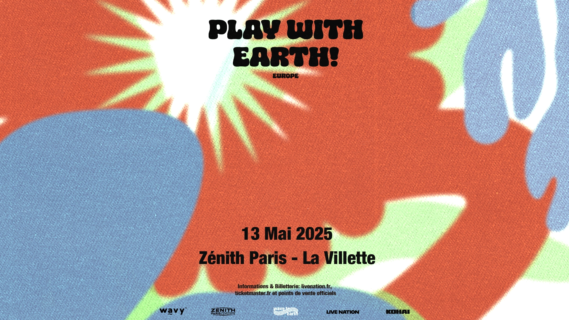 wave to earth en Zenith Paris Tickets