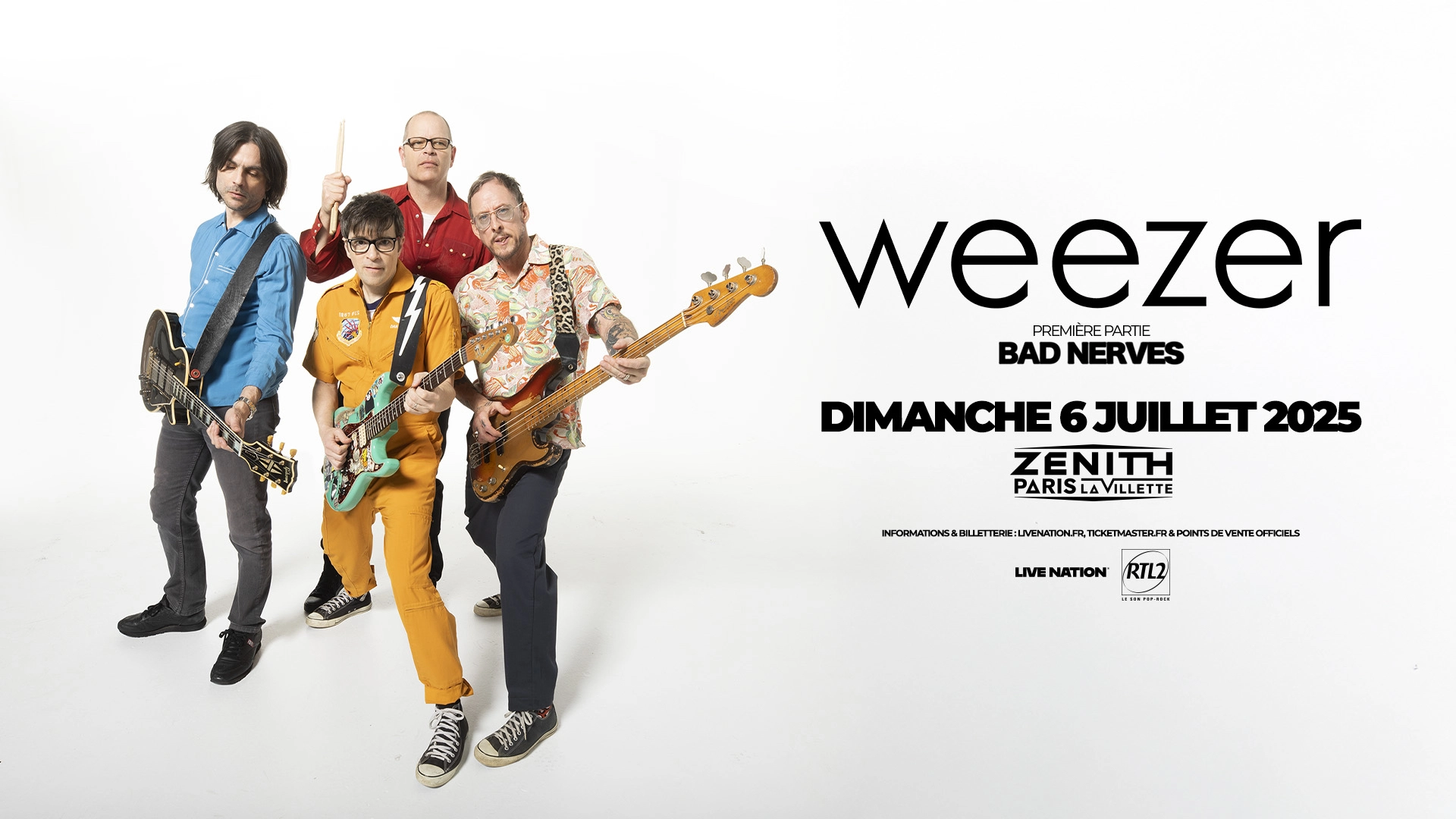 Weezer at Zenith Paris Tickets