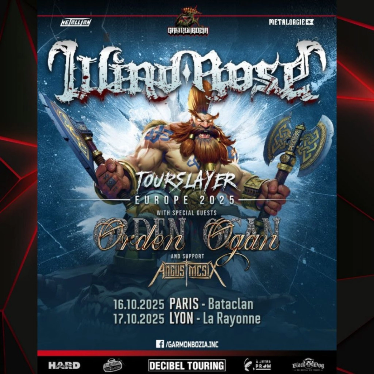 Wind Rose - Orden Ogan - Angus Mc Six al Bataclan Tickets