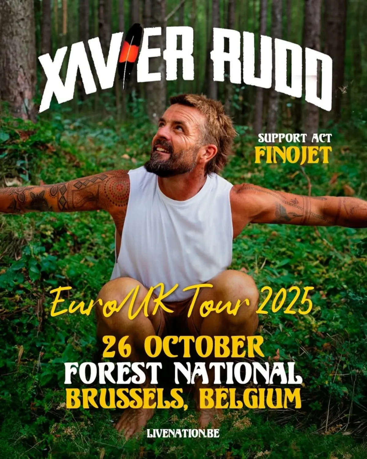 Xavier Rudd en Forest National Tickets