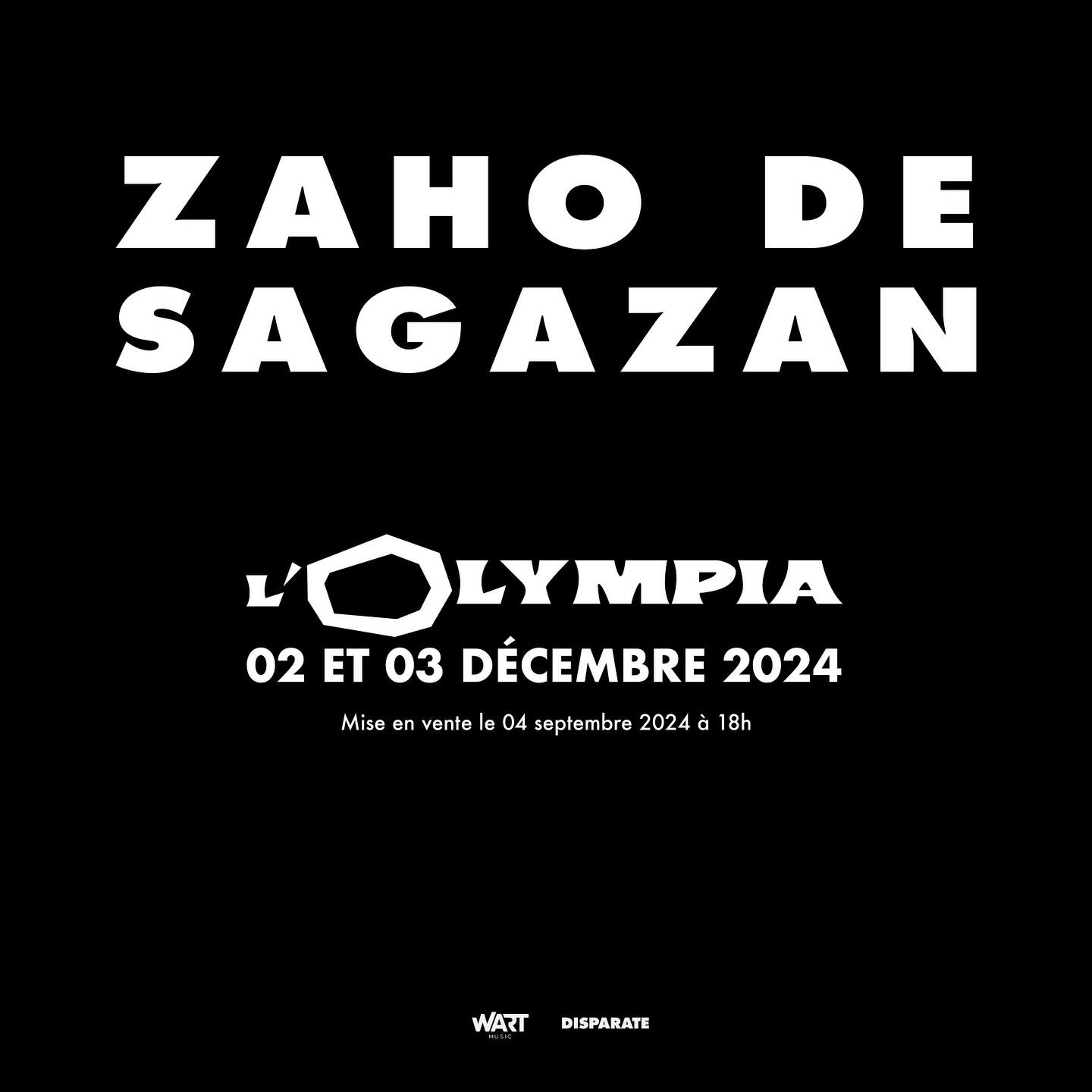 Zaho de Sagazan at Olympia Tickets