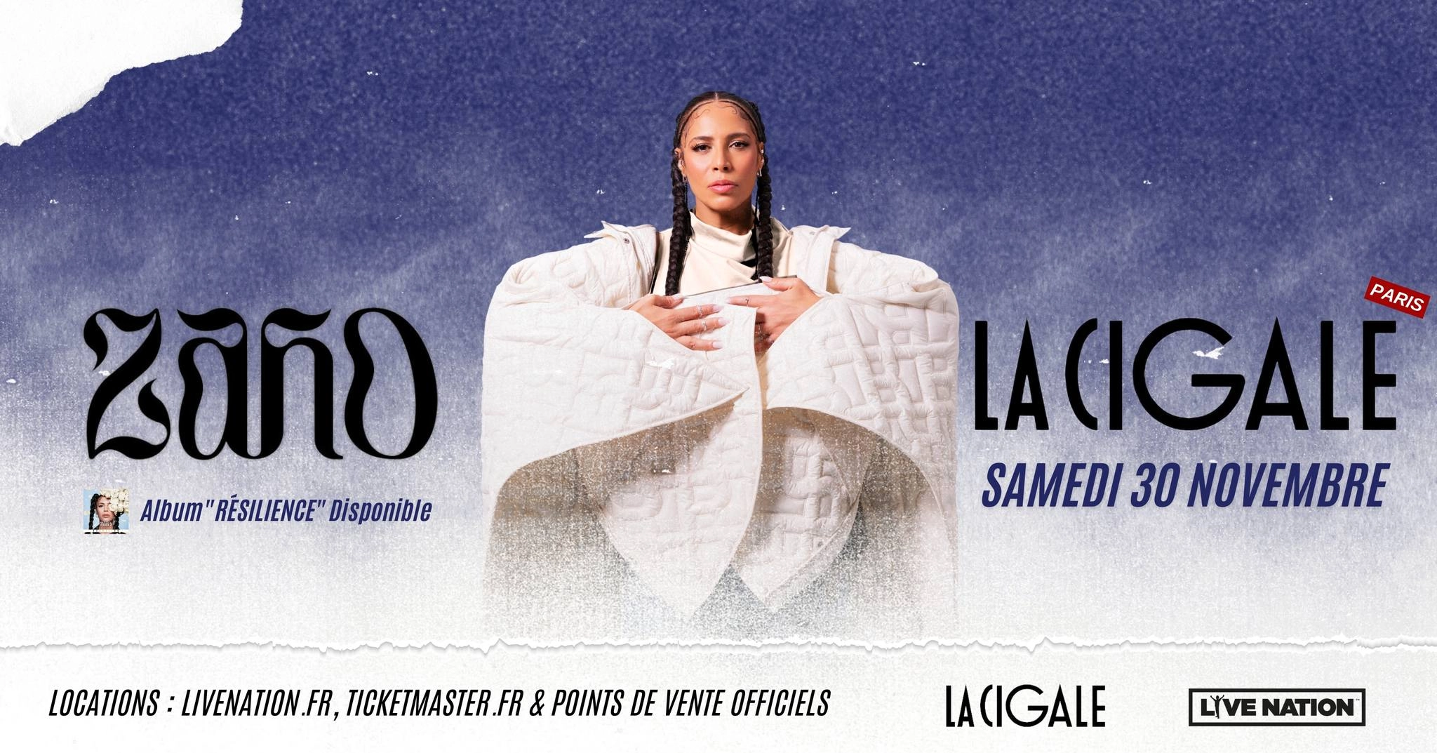 Zaho at La Cigale Tickets