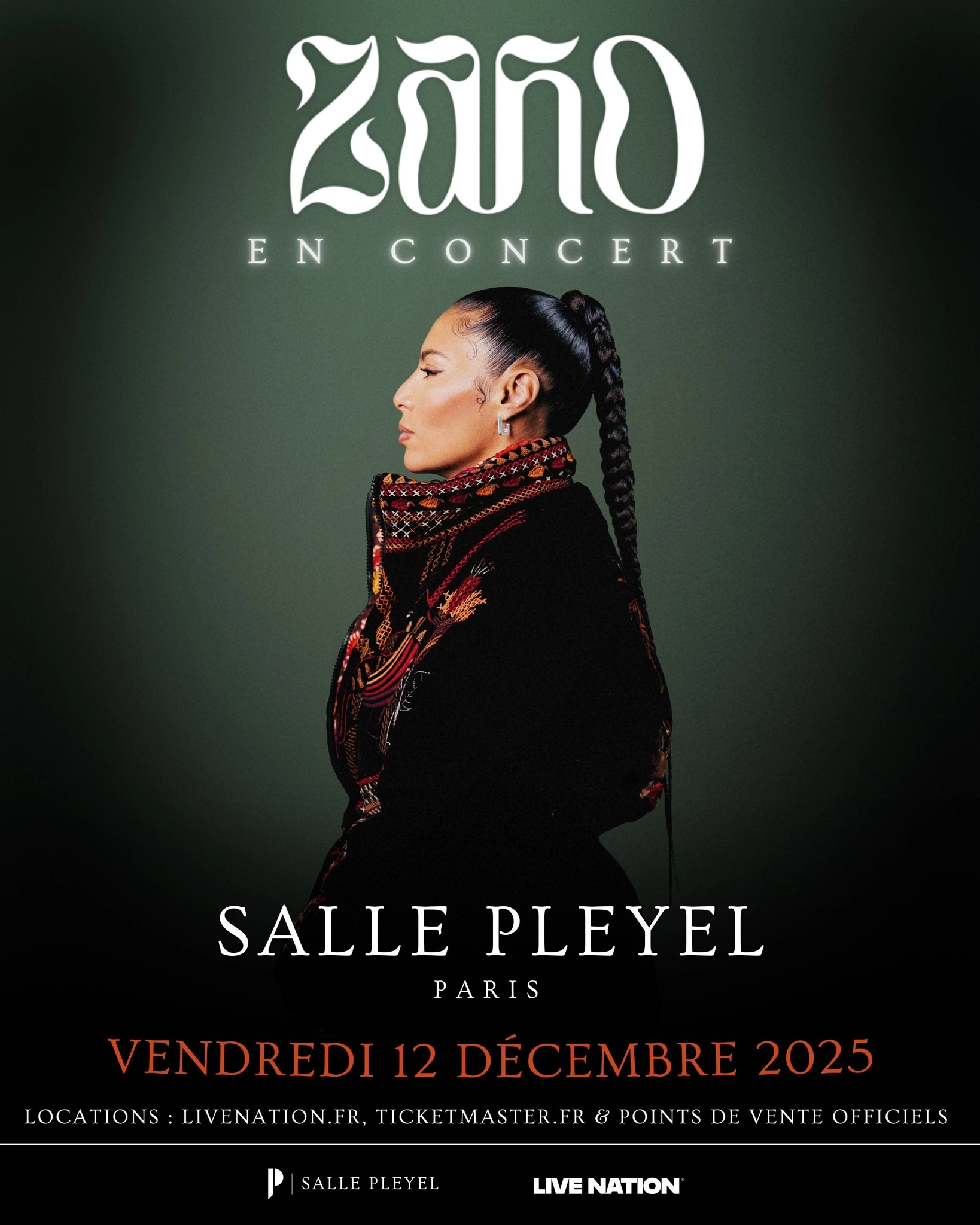 Billets Zaho (Salle Pleyel - Paris)