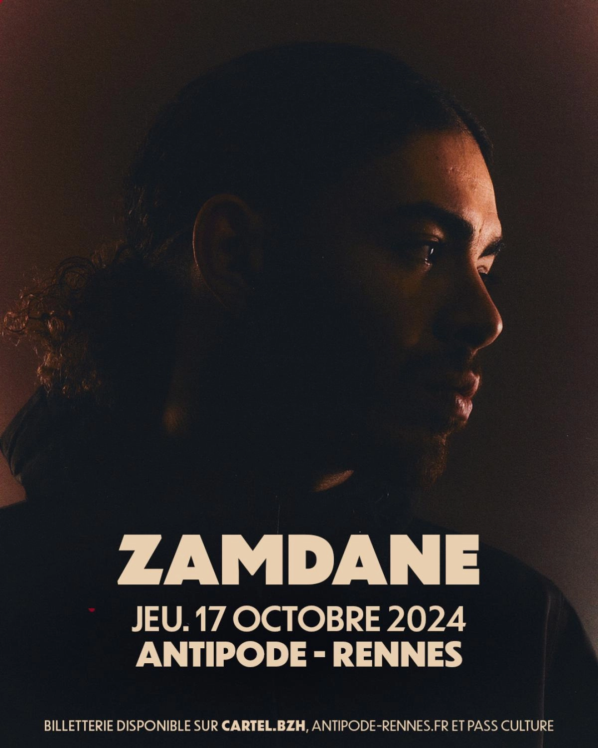 Zamdane al Antipode Rennes Tickets