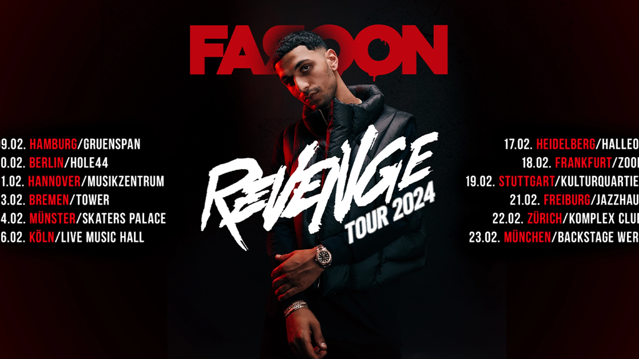 Faroon, der deutsche Rapper auf Tour