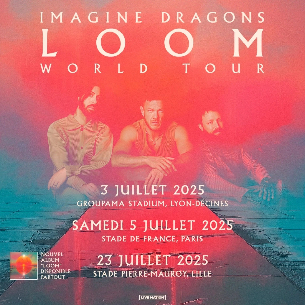 Imagine Dragons annonce des concerts en France pour sa tournée mondiale !