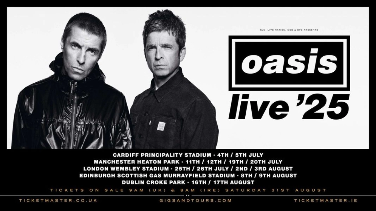 Oasis annonce sa tournée de concert en Europe pour l'été 2025 !